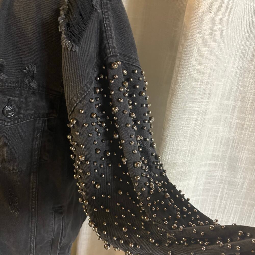 Sunset & Spring Studded Jean Jacket - Picture 2 of 4